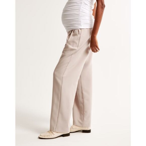 Abercrombie & Fitch Pants - Abercrombie & Fitch Maternity Sloane Tailored Pants Oatmeal Cream 14L
